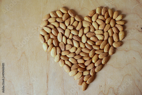 almond nuts heart health natural, organic snack.
