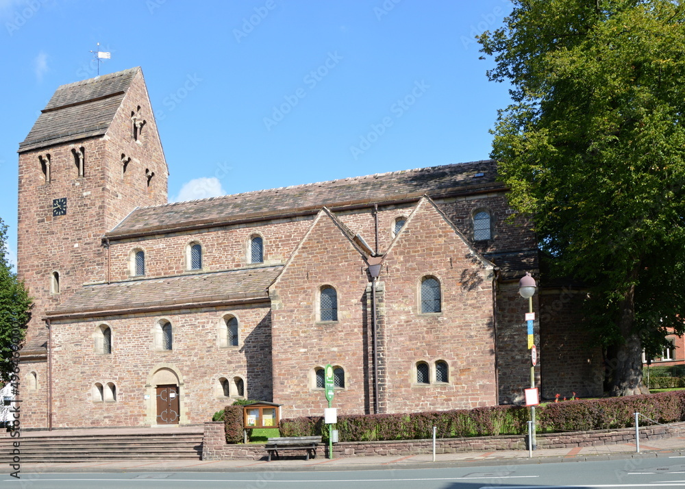Historische Kirche in der Kur Stadt Bad Pyrmont, Niedersachsen