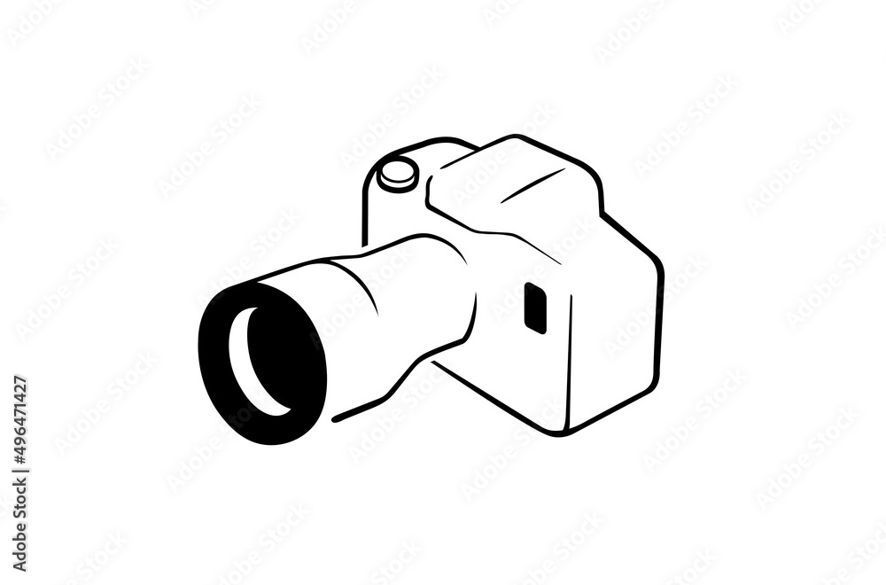 Creative Black Camera Logo Design Symbol Vector Illustration Creative Black Camera Logo Design Symbol Vector Illustration