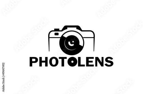 Creative Black Camera Logo Design Symbol Vector Illustration