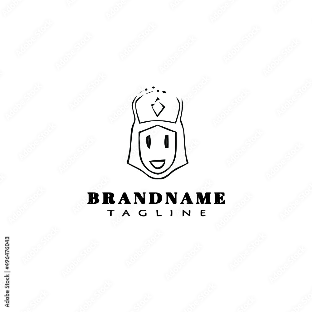 nurse logo cartoon template icon design black vector illustration nurse logo cartoon template icon design black vector illustration