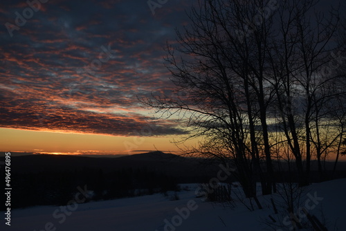  A sunrise on a winter morning, Sainte-Apolline, Québec, Canada