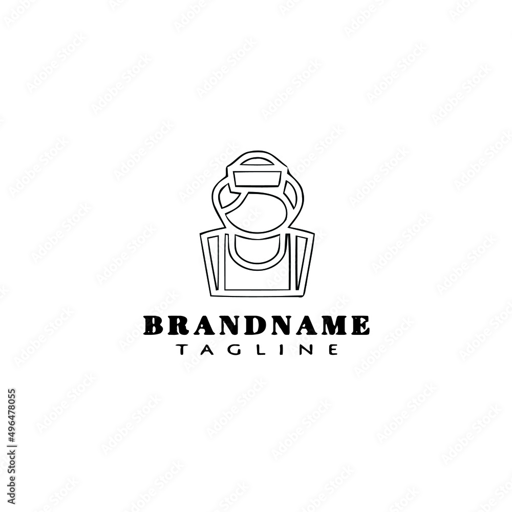 waiter logo icon design template isolated vector illustration waiter logo icon design template isolated vector illustration