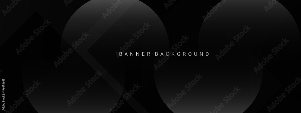 Fototapeta premium Dark geometric black abstract background elegent design pattern.