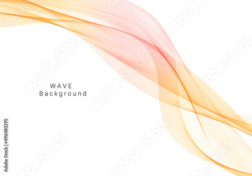 Decorative design modern pattern with stylish smooth yellow wave background