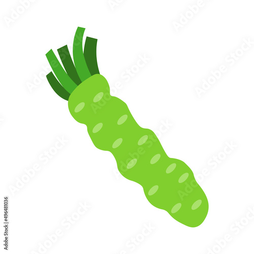 Wasabi vector icon isolated on white background