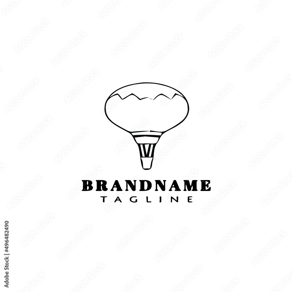 hot air balloon logo cartoon icon design vector hot air balloon logo cartoon icon design vector