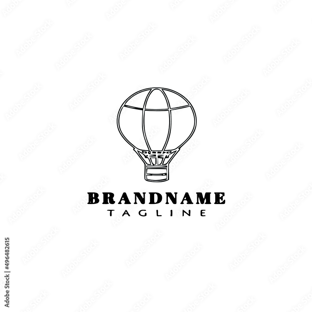hot air balloon logo cartoon icon design vector hot air balloon logo cartoon icon design vector