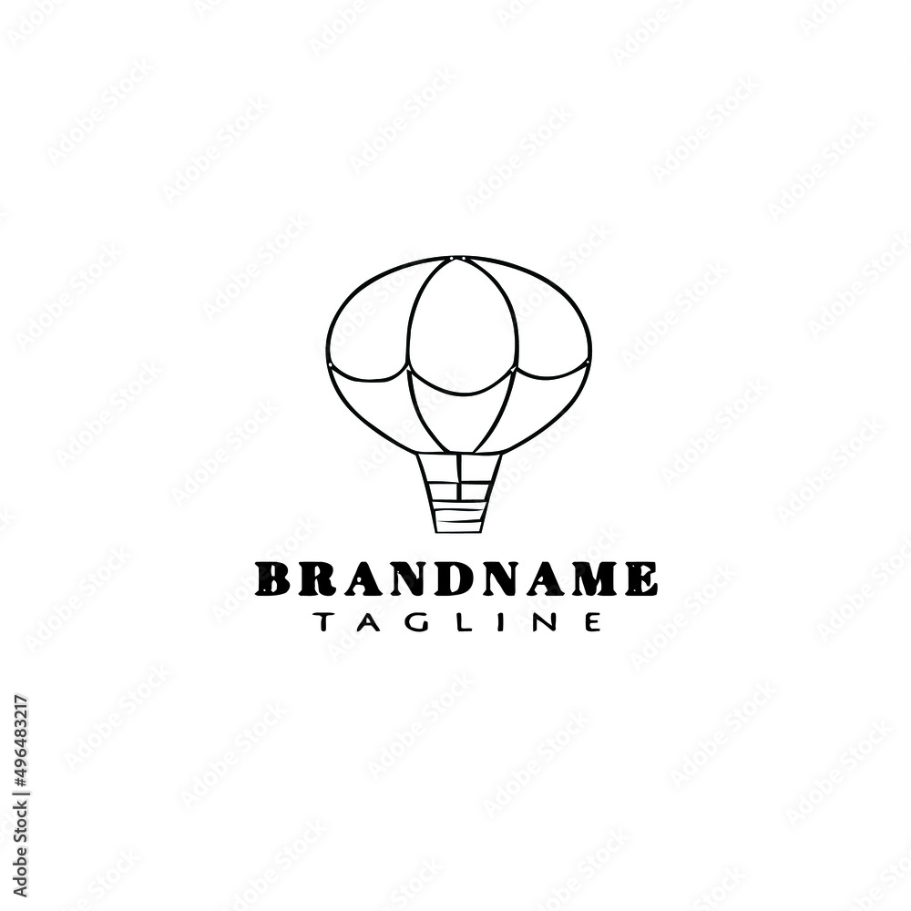 hot air balloon logo cartoon icon design vector hot air balloon logo cartoon icon design vector