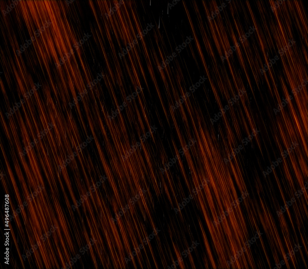 Black background with red stripes. Red grunge background. Flying particles with a trace.