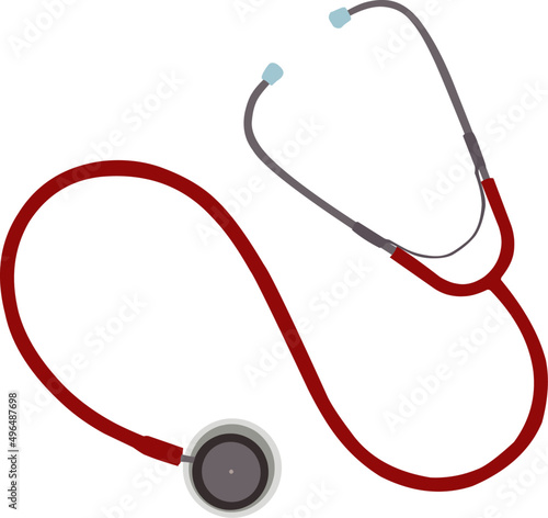vector image of a stethoscope, icon for medicine.