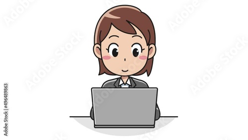Woman working