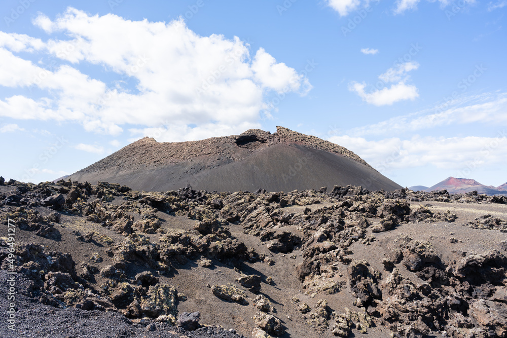 Erloschener Vulkan auf Lanzarote, Kanarische Inseln