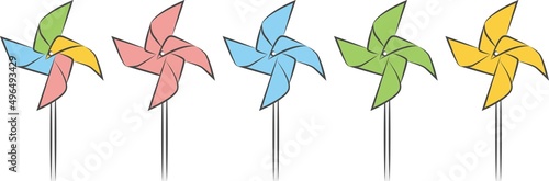 風車 カラフル photo