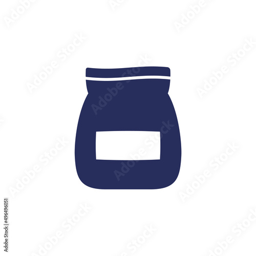 cement bag icon on white