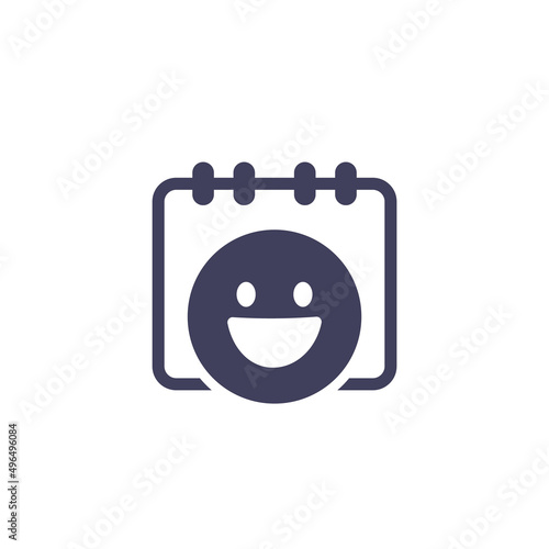 Fool day icon with a calendar