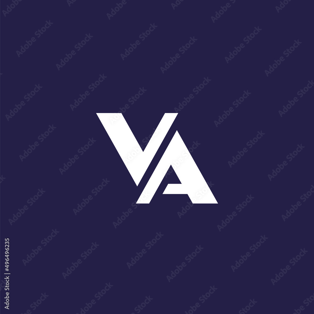 VA letters logo, vector monogram design VA letters logo, vector monogram design