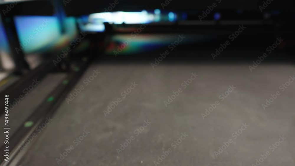 Automatic inspection of the finished circuit board in production. Test a finished product at an electronics factory. Electronics contract manufacturing. High-tech Automatic inspection of the finished circuit board in production. Test a finished product at an electronics factory. Electronics contract manufacturing. High-tech