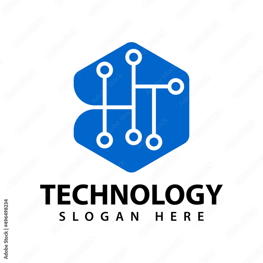 Techno Icon Logo Design Element Techno Icon Logo Design Element