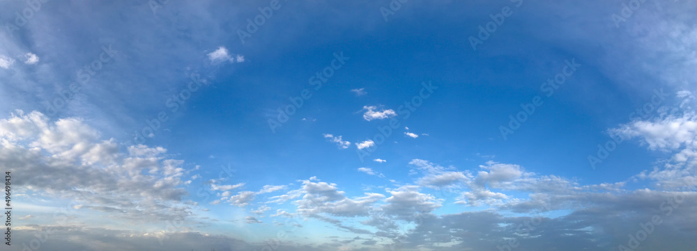 Panorama of blue sky with white clouds Panorama of blue sky with white clouds