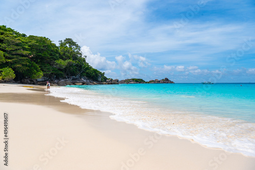 Beach on Similan Island, Phang Nga Province, a famous tourist attraction in Thailand. © satit