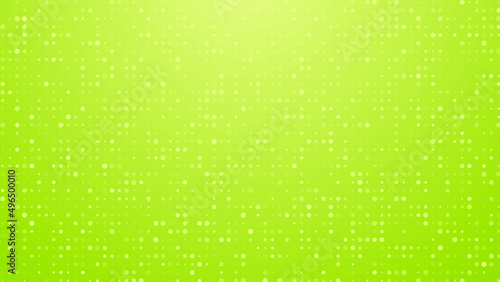 Abstract dot green color pattern gradient texture technology background.