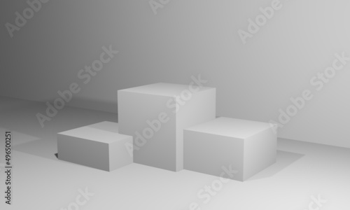 3d rendered illustration of a podium