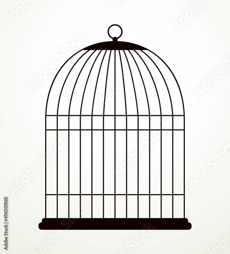 Cage. Vector drawing icon sign