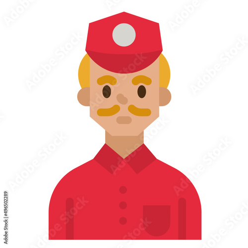 bellboy flat icon