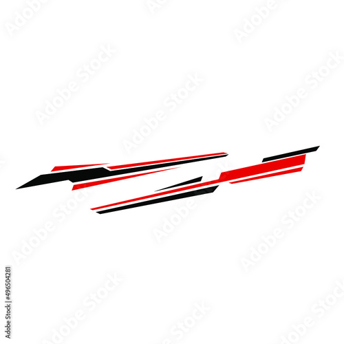 modern car sticker design vector car wrapping sticker. car modification sticker.