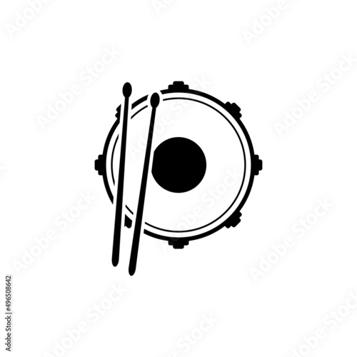 drum logo icon design template