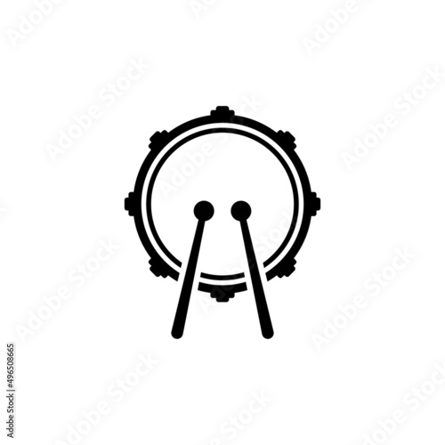 drum logo icon design template