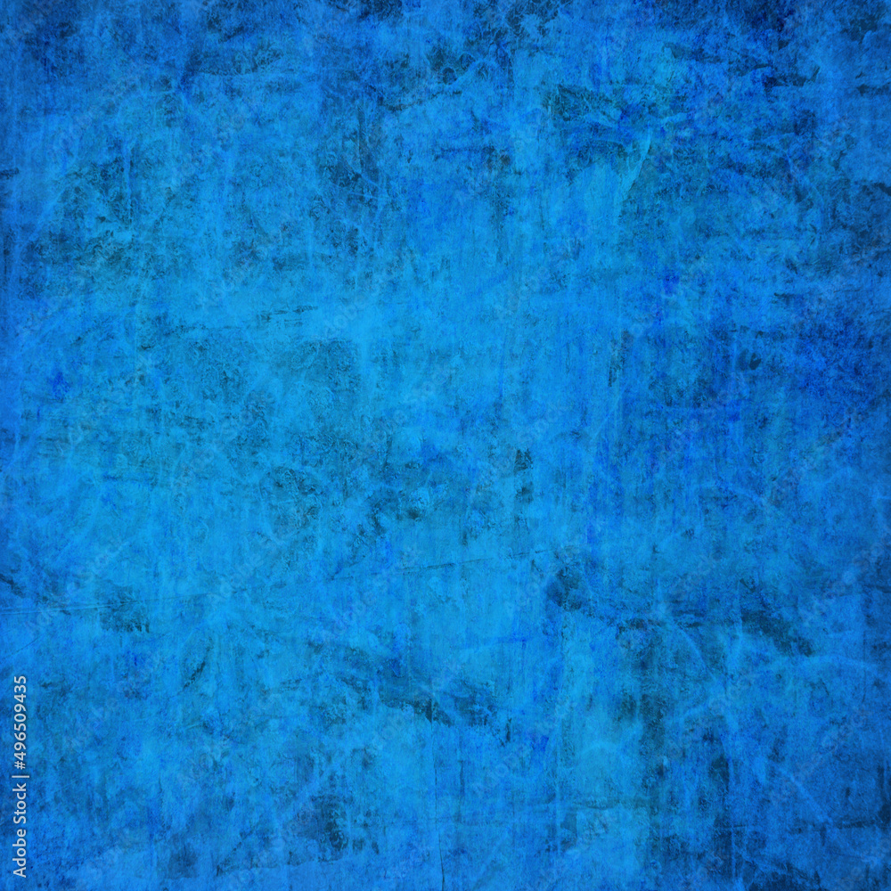 Obraz premium Grunge blue background with space for text