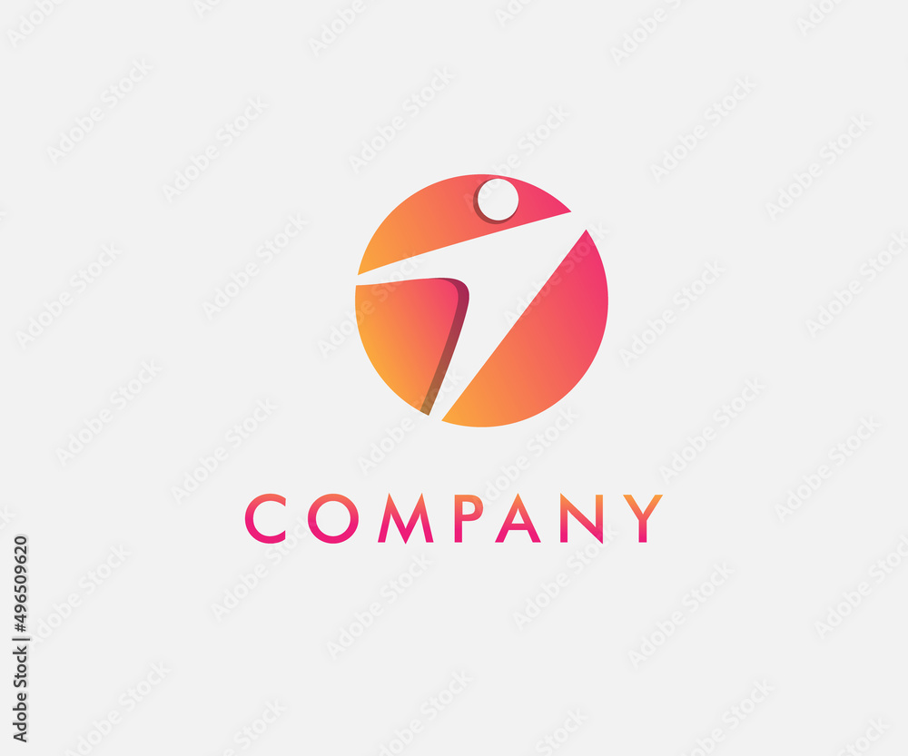 abstract people logo design vector illustration abstract people logo design vector illustration