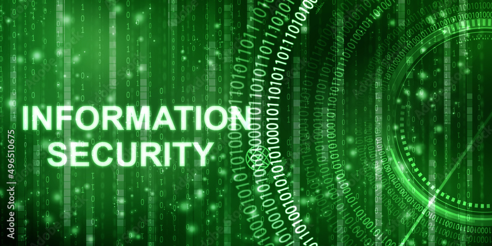 2d illustration information security concept 2d illustration information security concept