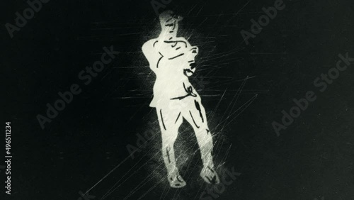 Hip hop dancer drawing - ATL STOMP movement