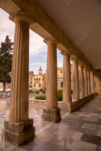 corfu museum of asian art in the center of the city greece