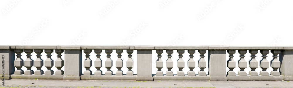 Fototapeta premium stone railing isolated