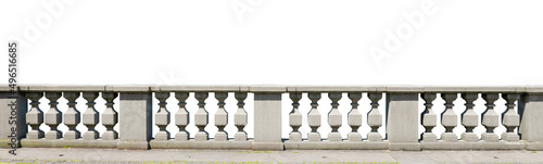 Valokuva stone railing isolated