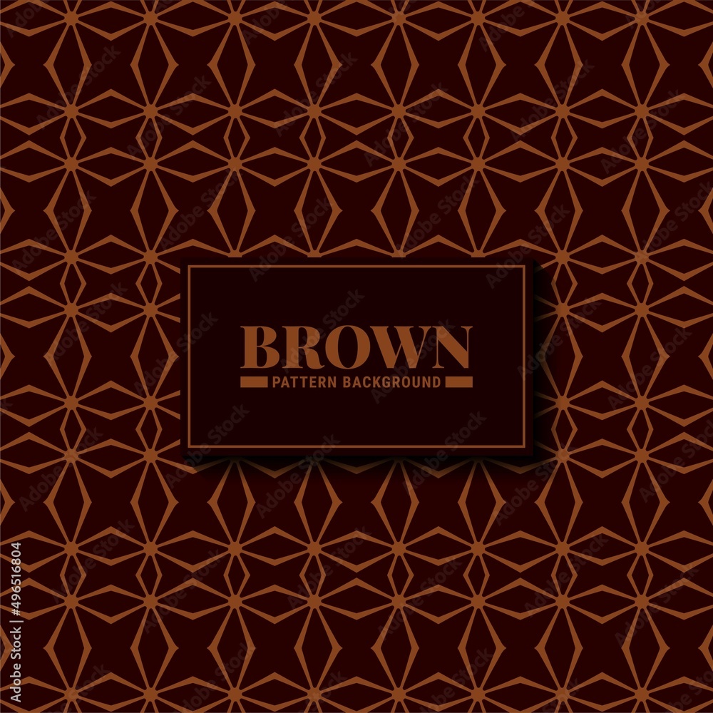 Brown abstract geometric pattern design