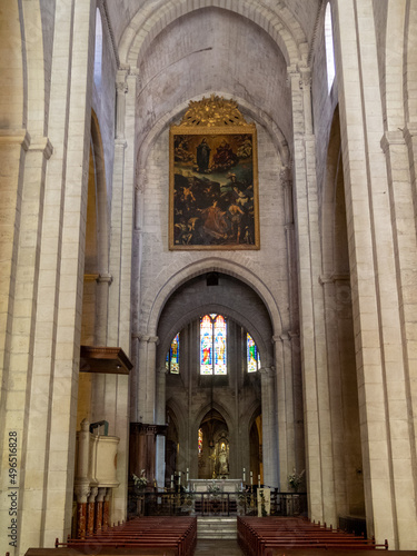 Main nave of the Church of St. Trophime  Arles