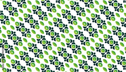 Green abstract geometric pattern design