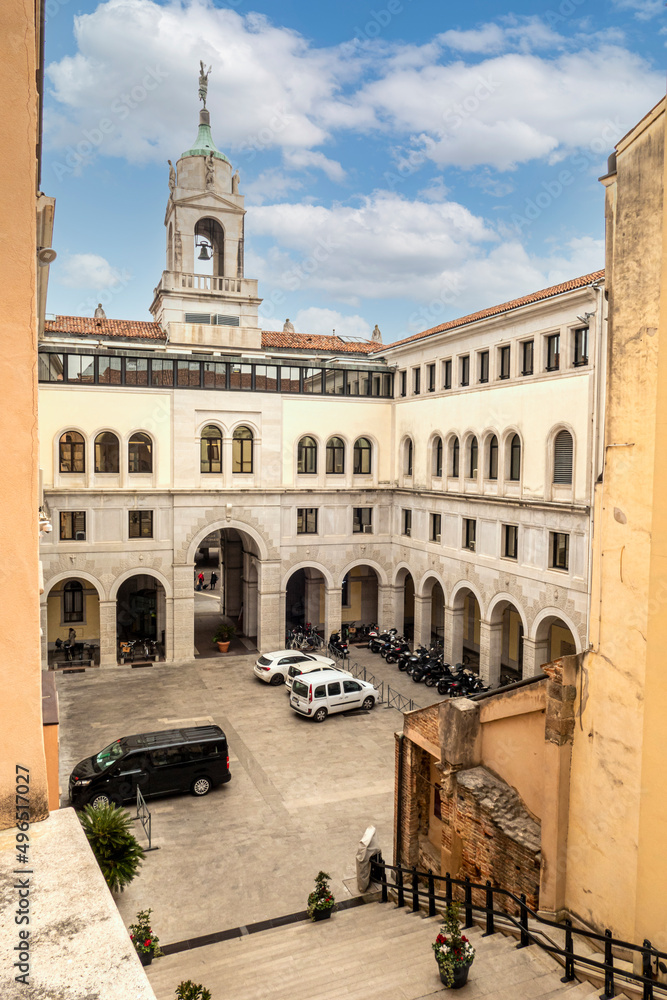 The beautiful Palazzo Moroni, seat of the municipality of Padua