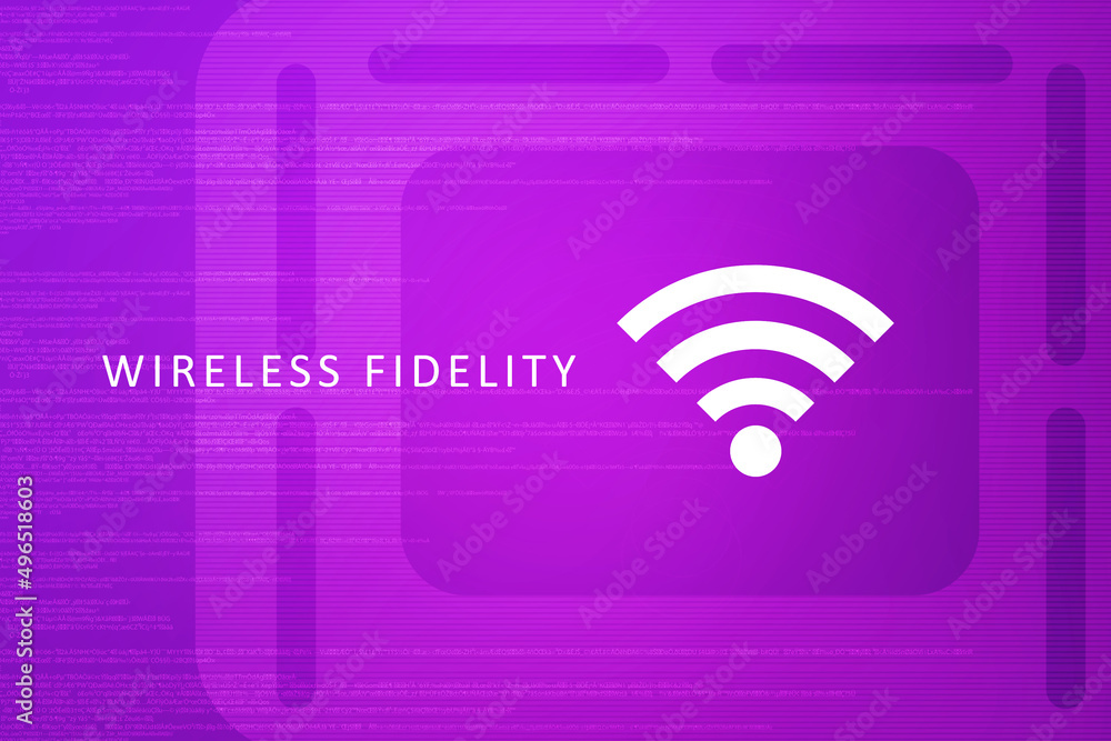 2d illustration WiFi symbol sign 2d illustration WiFi symbol sign