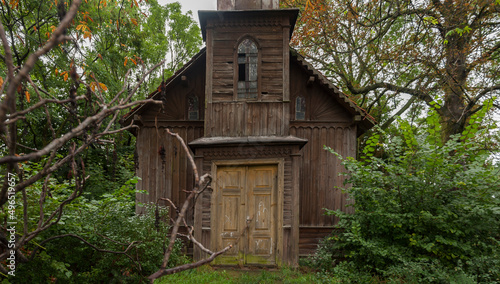 Old abandoned wooden Mariavite church in Poland © Arkadiusz