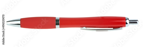 Slika na platnu red ballpoint pen isolated on white background