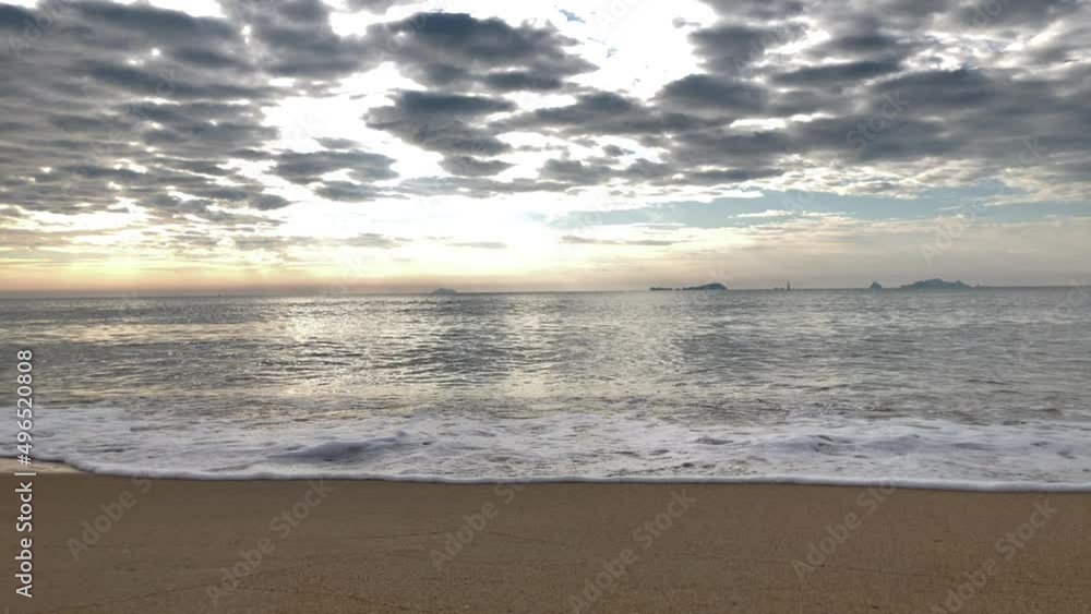 Cloudy morning at the peaceful sea. Cloudy morning at the peaceful sea.