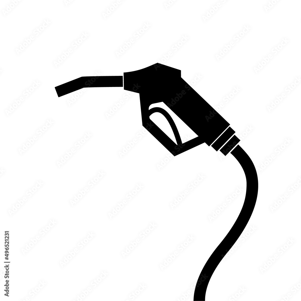 Fuel pump nozzle vector illustration. Fuel pump nozzle vector illustration.
