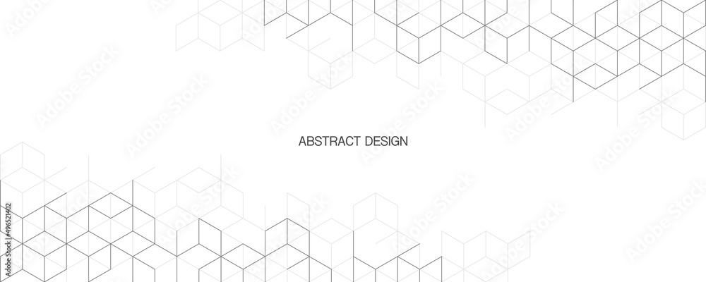 The graphic design element and abstract geometric background with isometric vector blocks - obrazy, fototapety, plakaty 