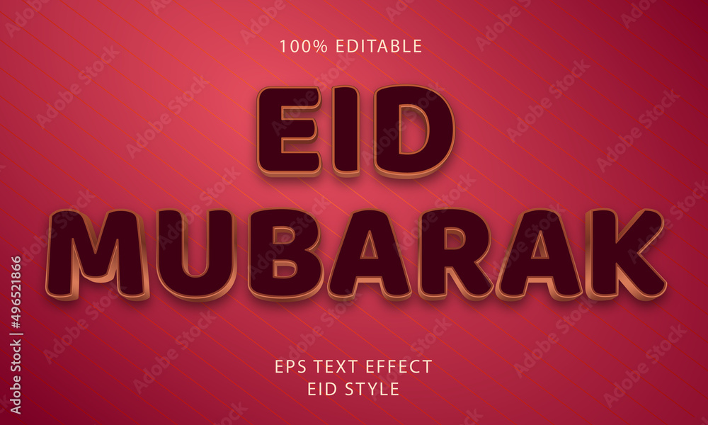Eid Mubarak Editable Text Style Effect Eid Mubarak Editable Text Style Effect